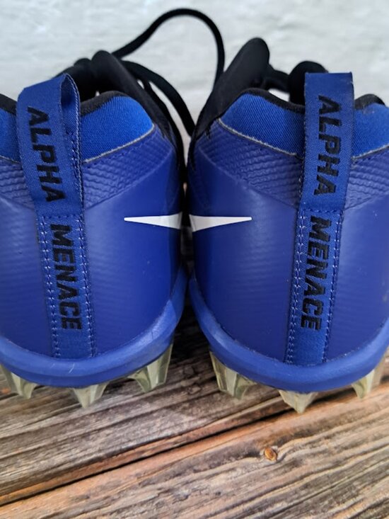 Nike Men\'s Cleats Alpha Menace Pro Football Cleats blue and black Mens 16 New main image 4